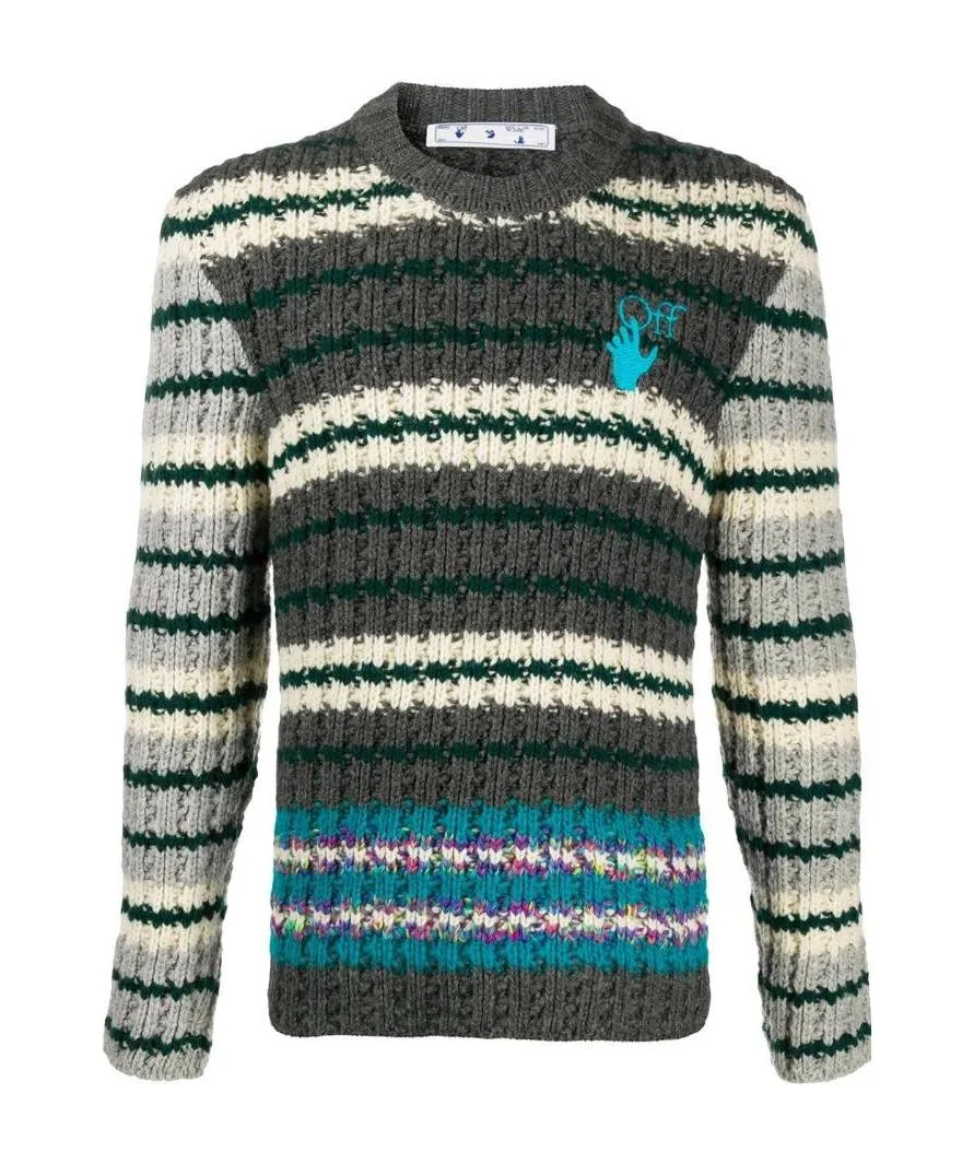 Hand Horizontal-Stripe Jumper