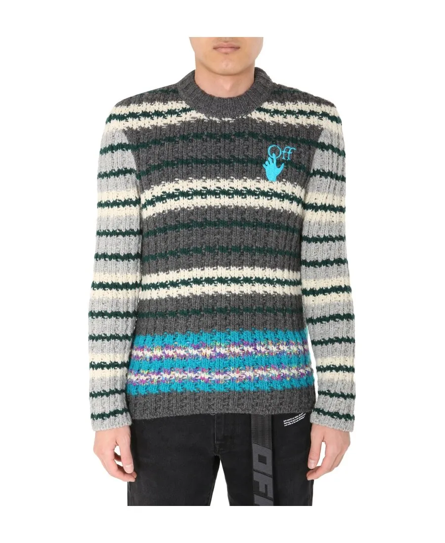 Hand Horizontal-Stripe Jumper