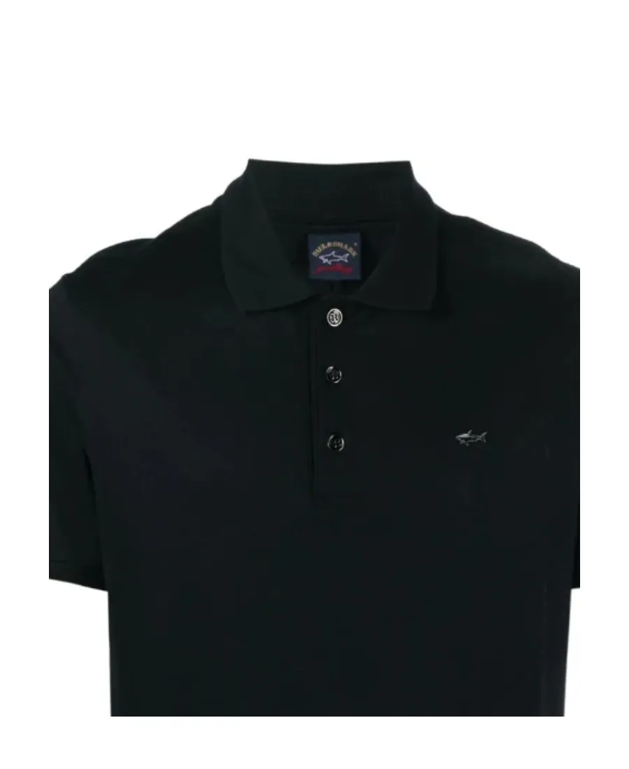 Logo-Plaque Cotton Polo Shirt