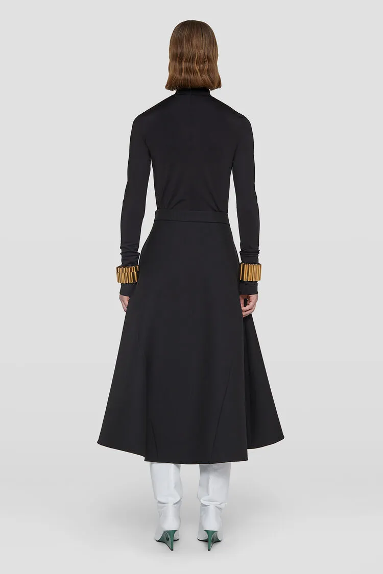 High-Neck Satin Top