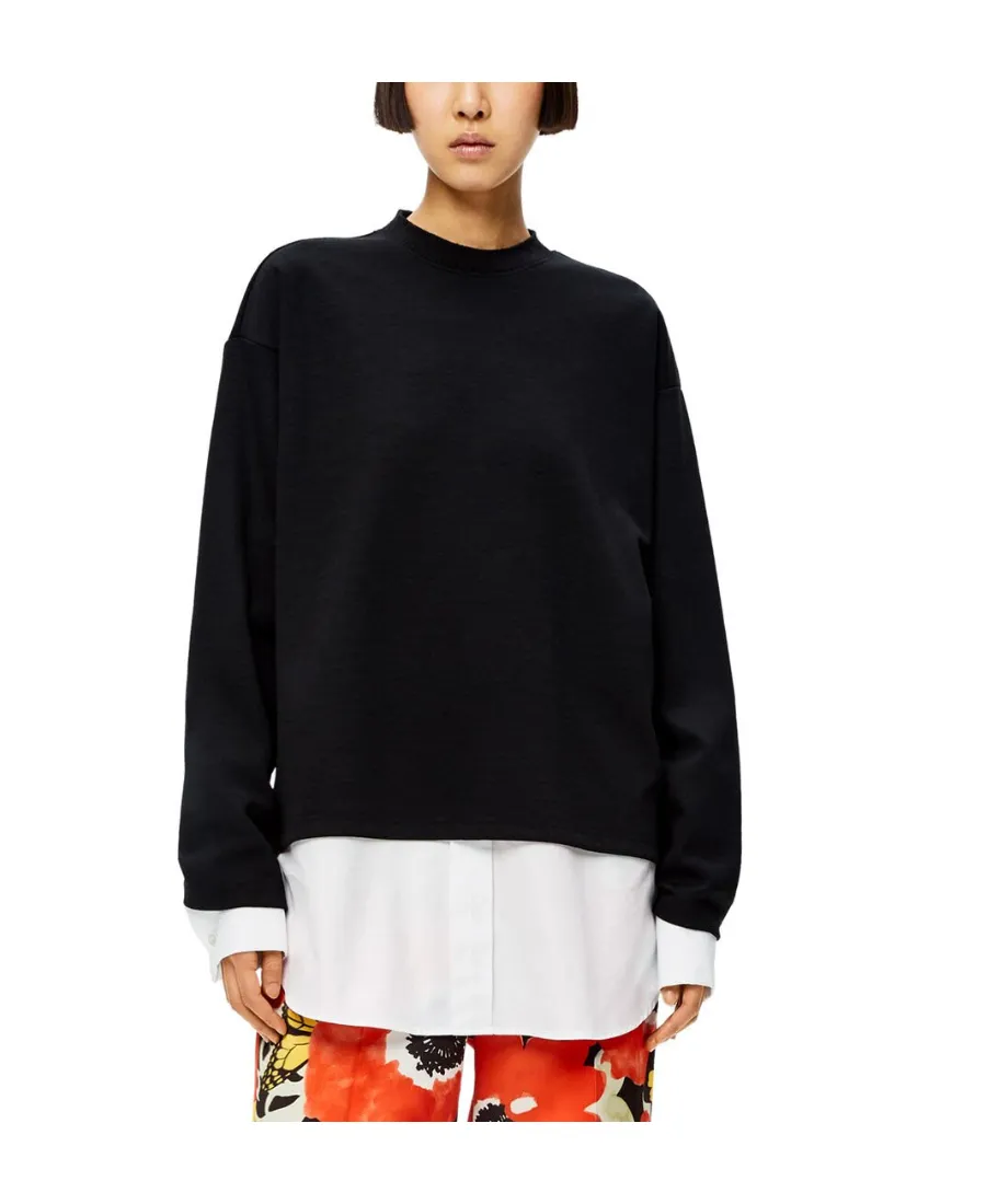 Shirt-Hem Sweatshirt