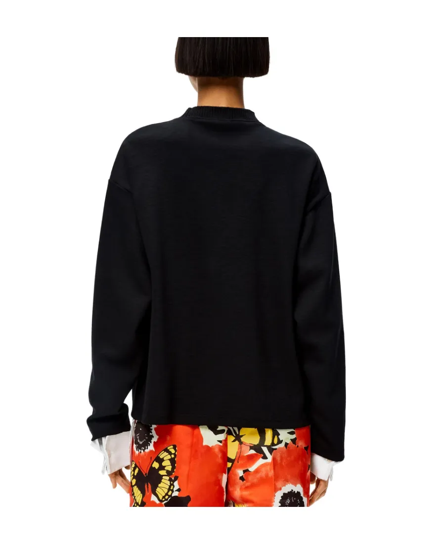 Shirt-Hem Sweatshirt