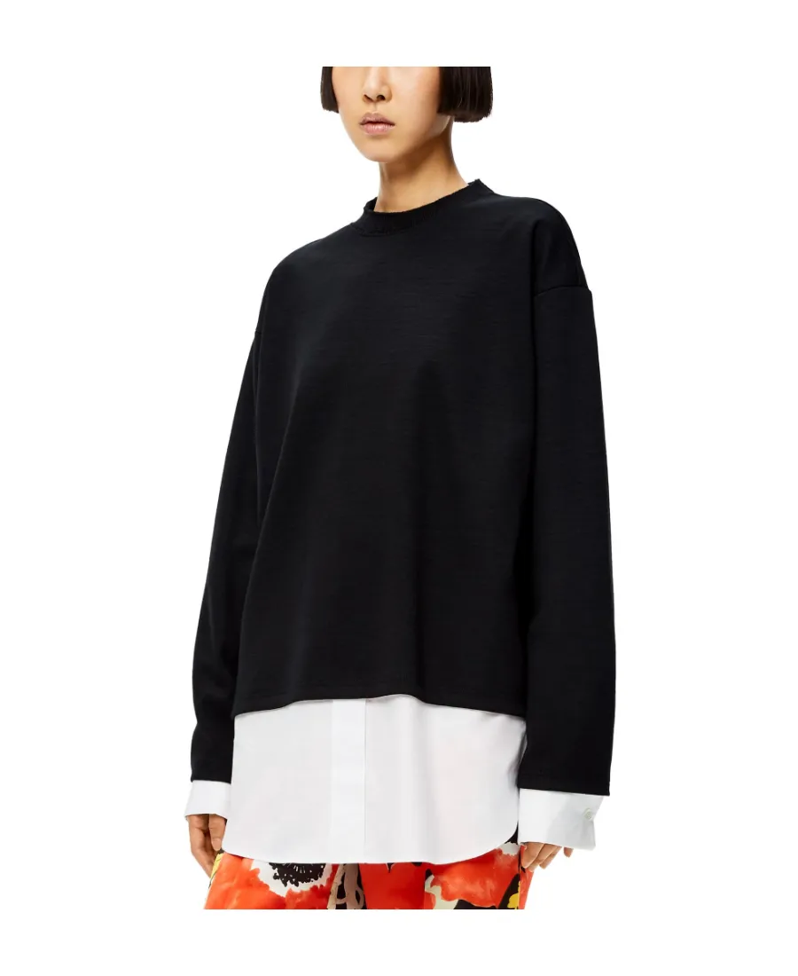 Shirt-Hem Sweatshirt