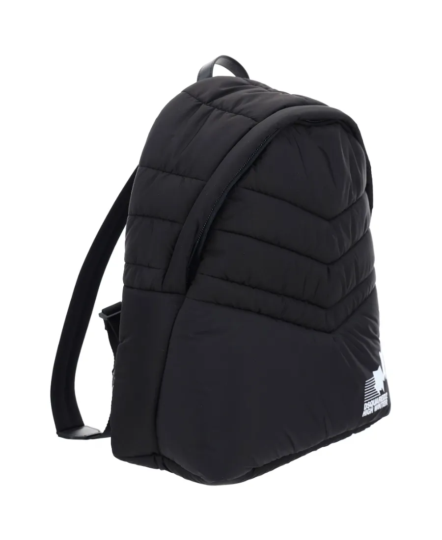 Padded Logo-Print Backpack
