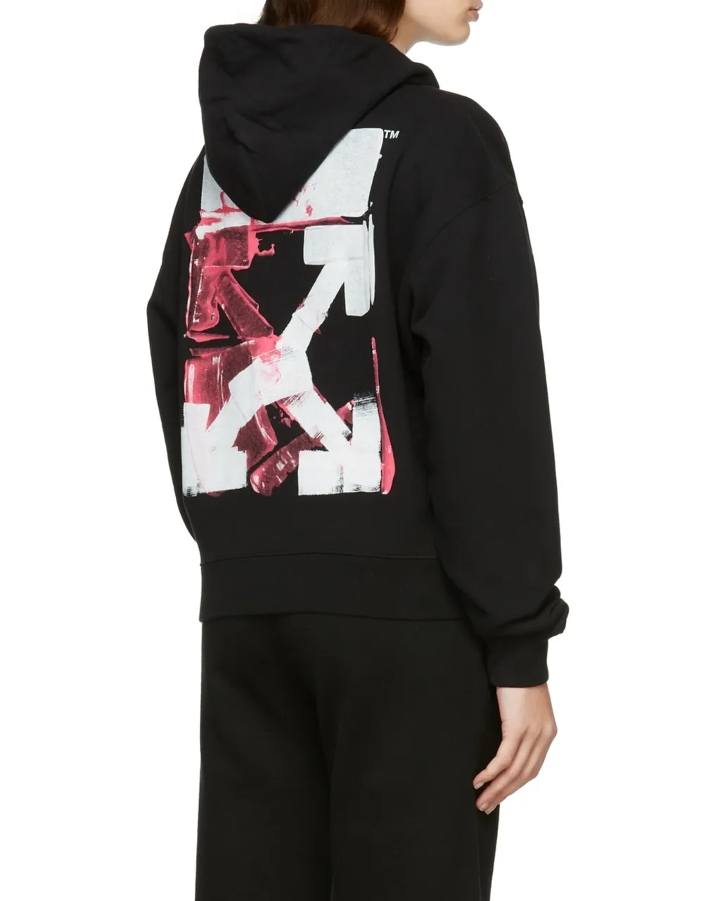 Acrylic Arrow Drawstring Hoodie