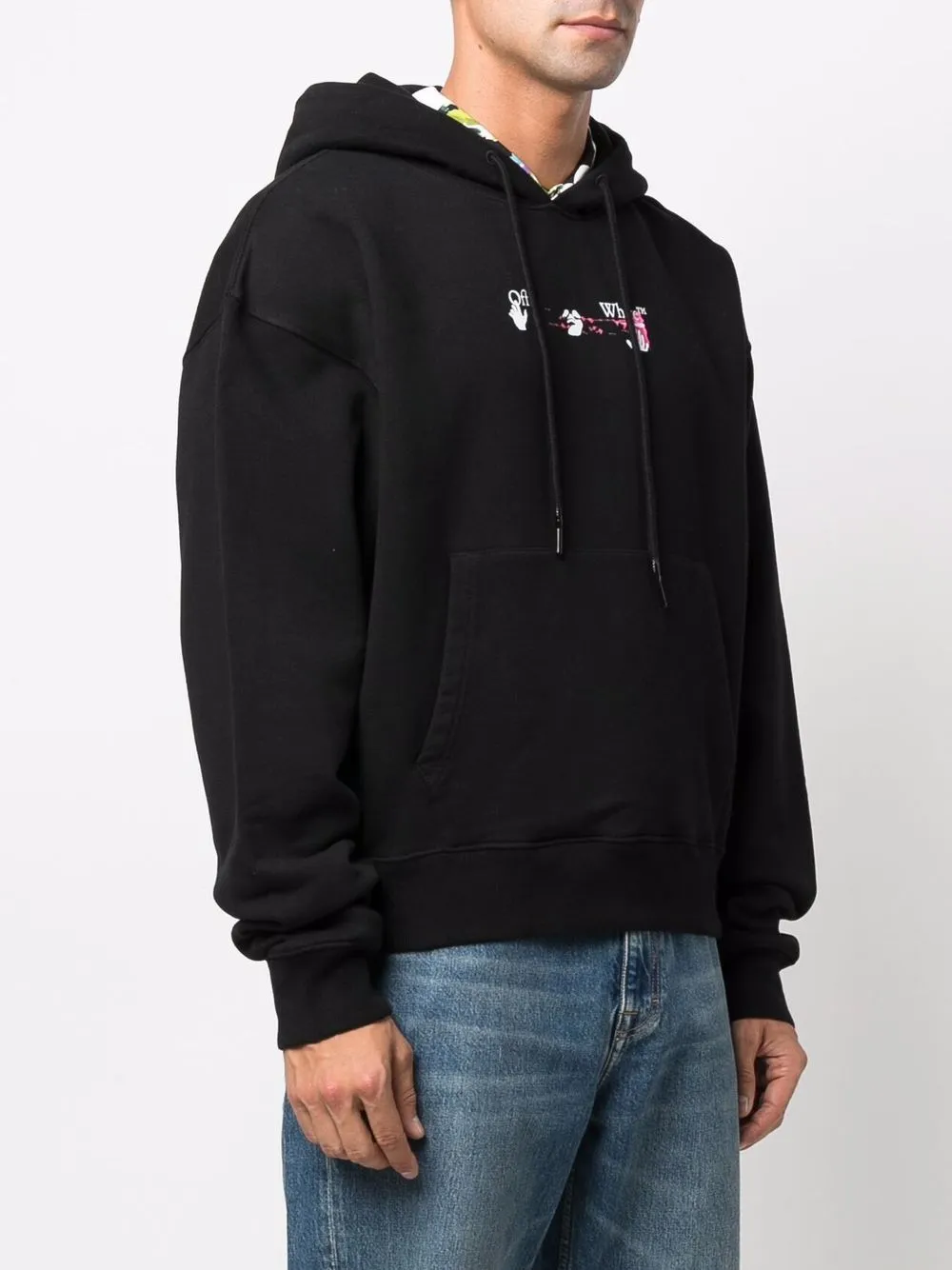 Acrylic Arrow Drawstring Hoodie
