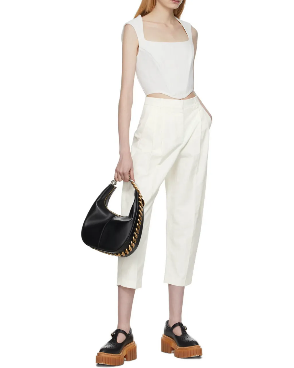 Stella Mccartney Frayme Zipit Small Shoulder Bag