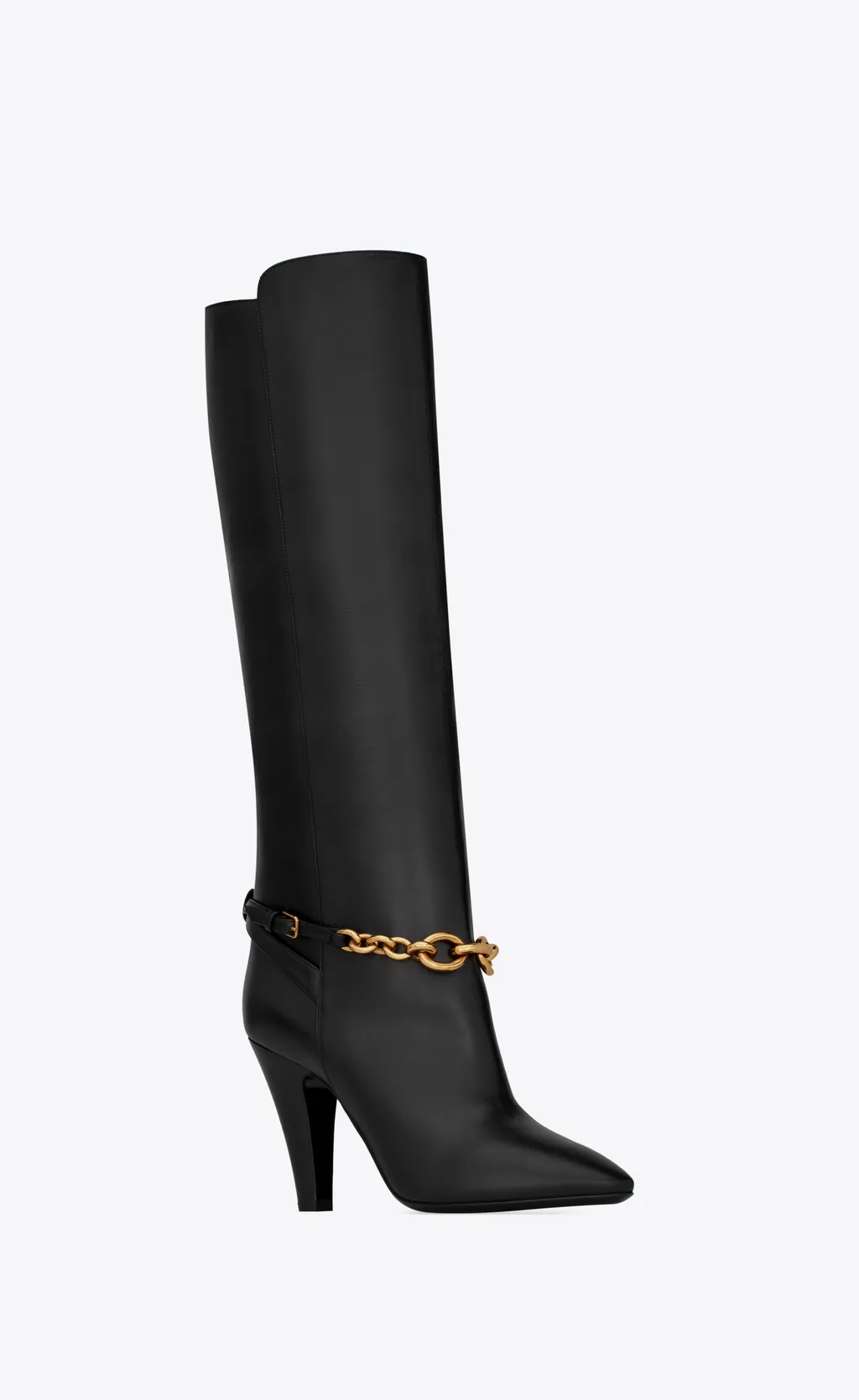 Saint Laurent Le Mailon Chain-Detailed Boots