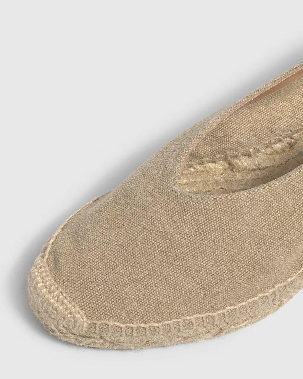 Ankle-Strap Almond-Toe Espadrilles