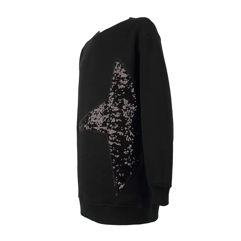 Long-Sleeved Patterned Sweatshirt