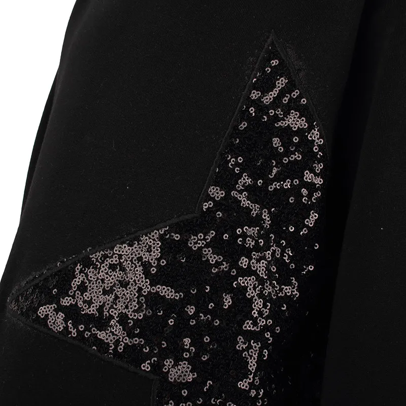 Long-Sleeved Patterned Sweatshirt