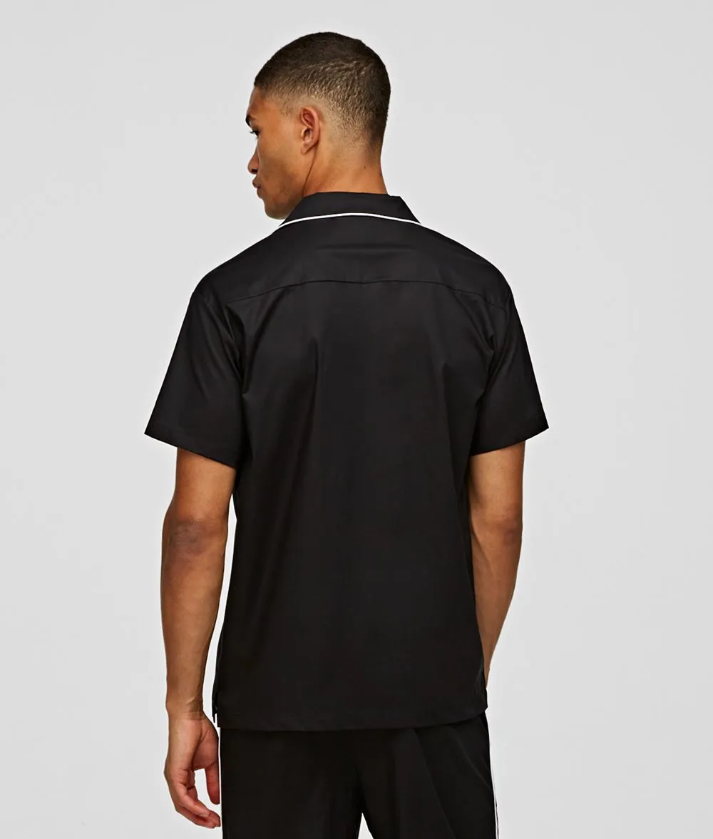 Short-Sleeved Piping Pajamas