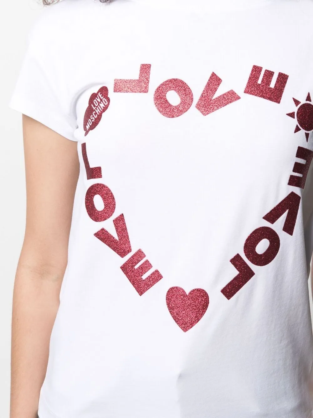 Heart-Shaped Printed T-Shirt