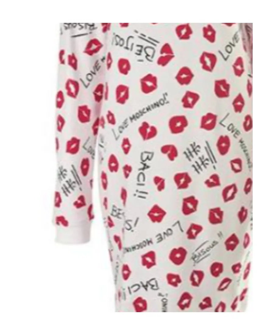 Logo Lipstick Pattern Dress