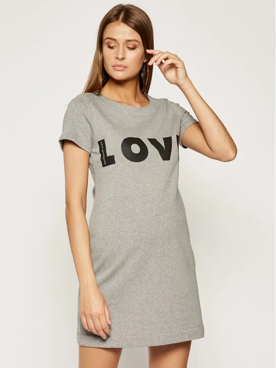 Logo Details T-Shirt Dress