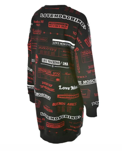 Fashion Alphabet Pattern Printed Dress