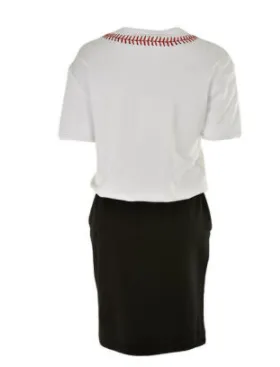 Sequined Logo Lanyard Dress