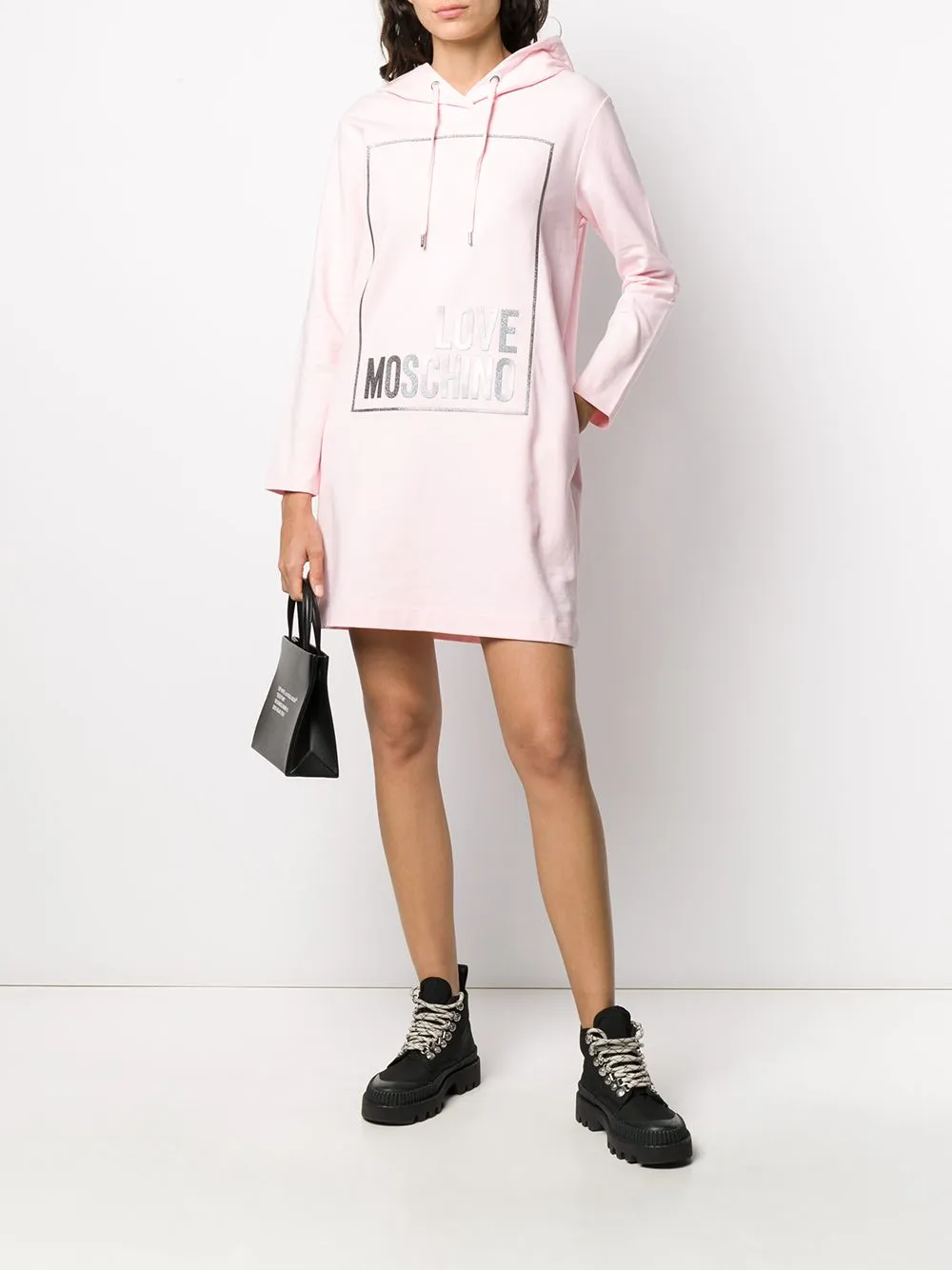 Logo Hooded Dress