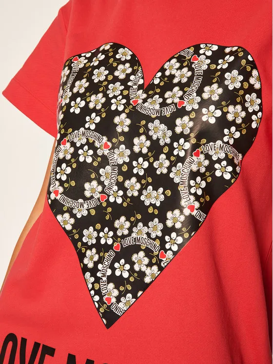 Logo Love Printed T-Shirt Dress
