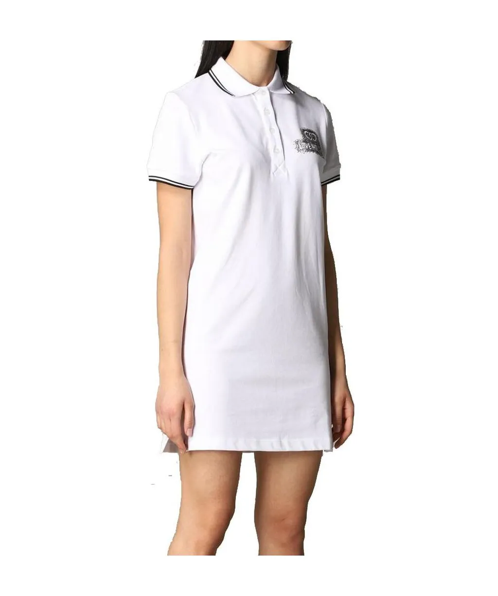 Polo Collar Short-Sleeved Dress