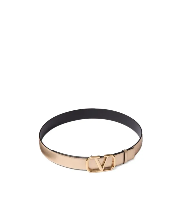 Valentino Vlogo Signature Buckled Reversible Belt