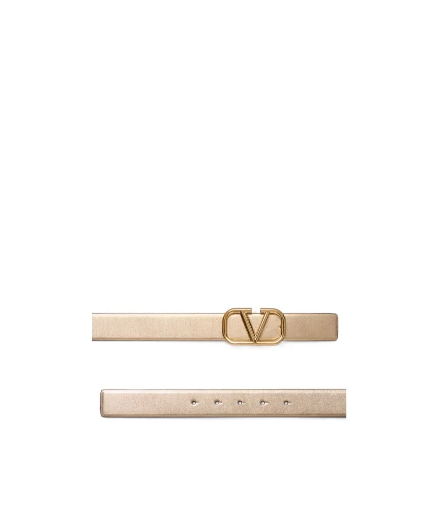 Valentino Vlogo Signature Buckled Reversible Belt