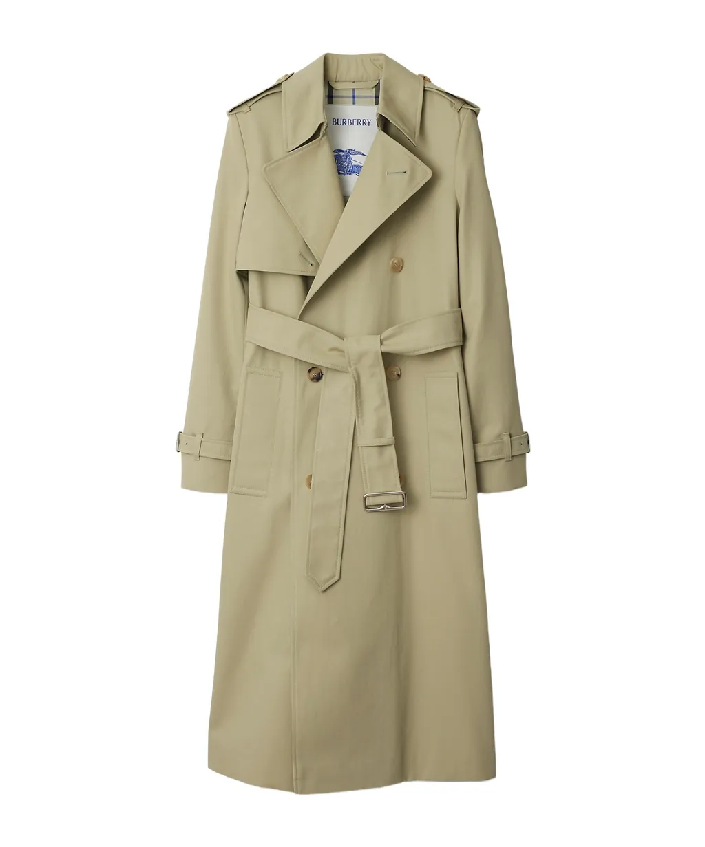 Burberry Double Breasted Belted Trench Coat