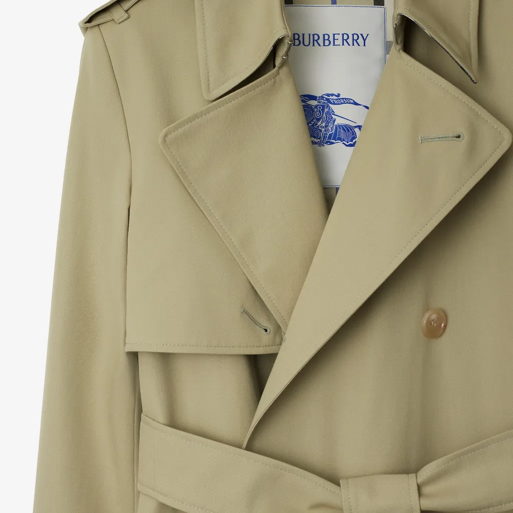 Burberry Double Breasted Belted Trench Coat