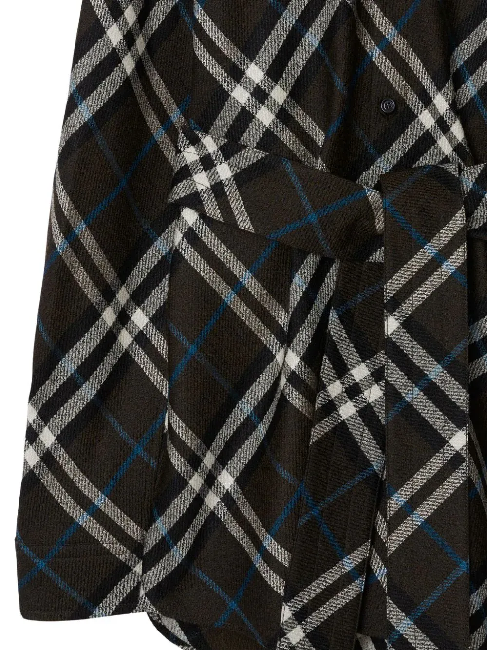 Burberry Check-Pattern Buttoned Belted Shirt