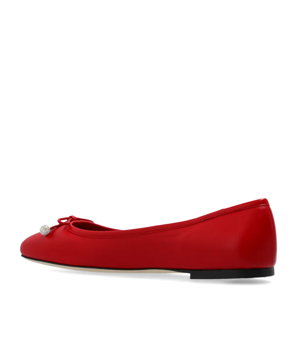 Immy Choo Elme Embellished Slip-On Flat Shoes