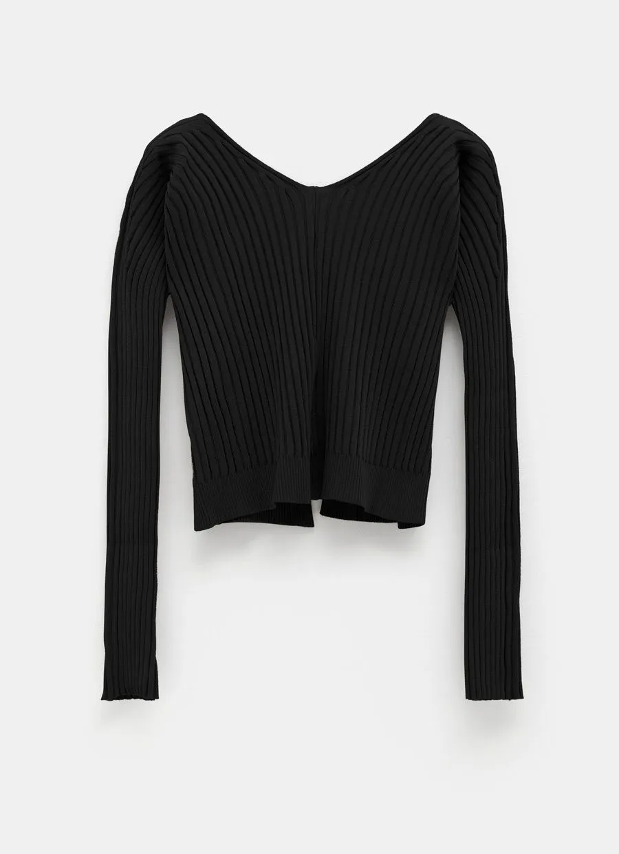 Jacquemus Logo Plaque Long-Sleeved Cardigan