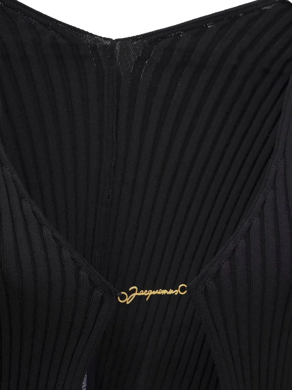 Jacquemus Logo Plaque Long-Sleeved Cardigan
