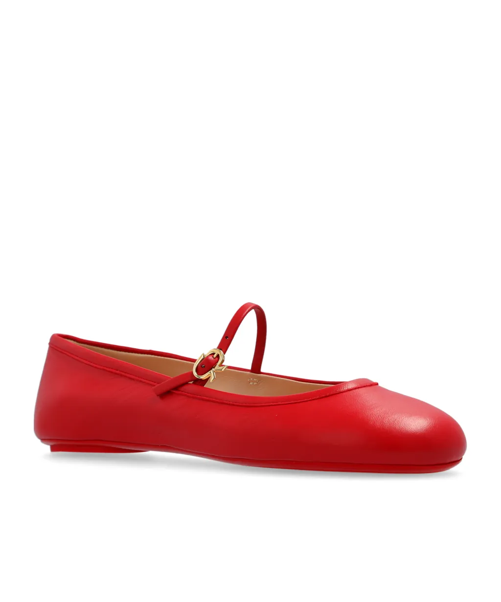 Gianvito Rossi Carla Round Toe Flat Shoes