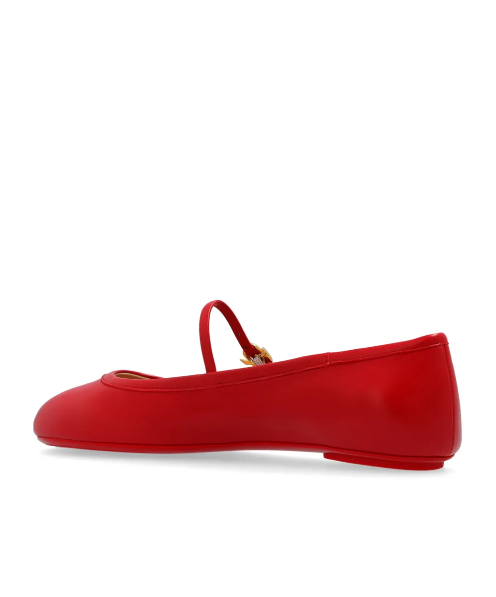 Gianvito Rossi Carla Round Toe Flat Shoes
