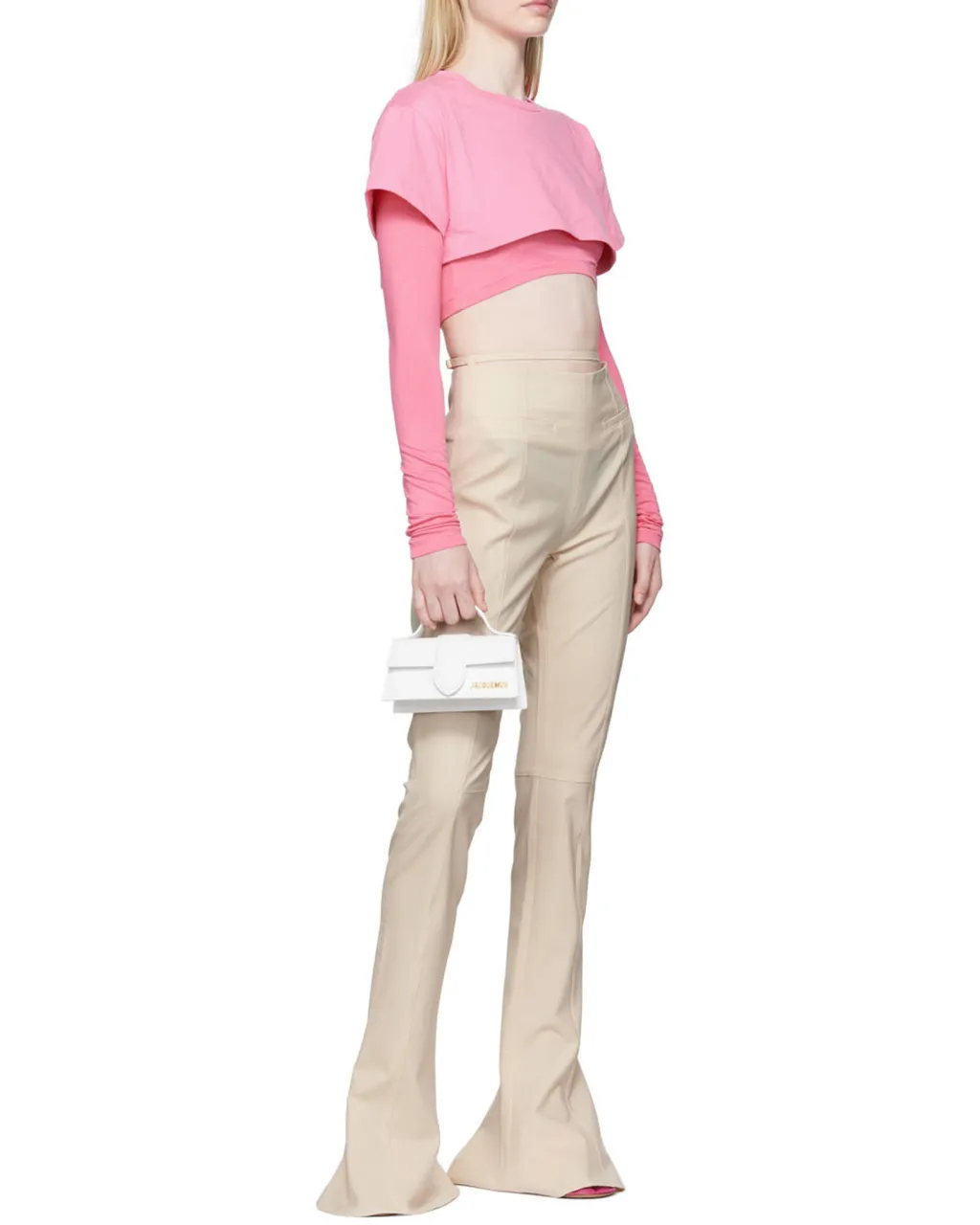 Jacquemus Le Bambino Logo Plaque Top Handle Bag