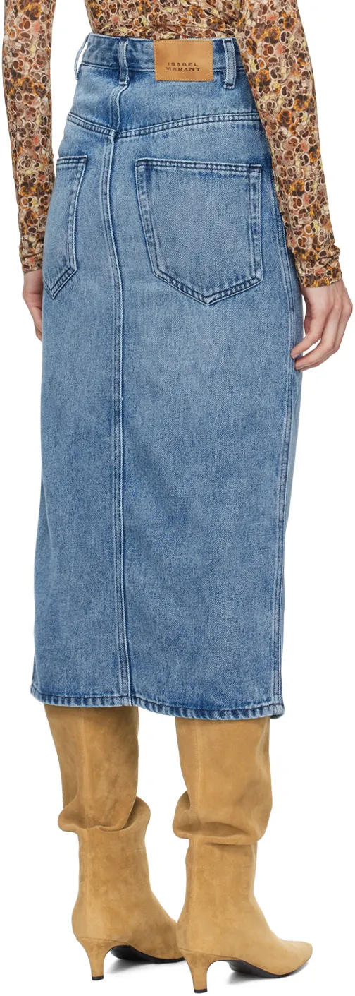 Isabel Marant High-Waist Front Slit Skirt