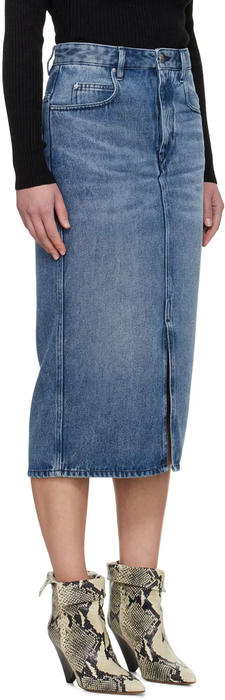 Isabel Marant High-Waist Front Slit Skirt