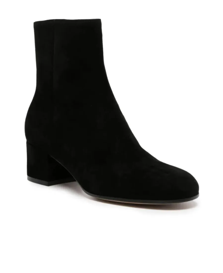 Gianvito Rossi Joelle Round Toe Block Heel Ankle Boots