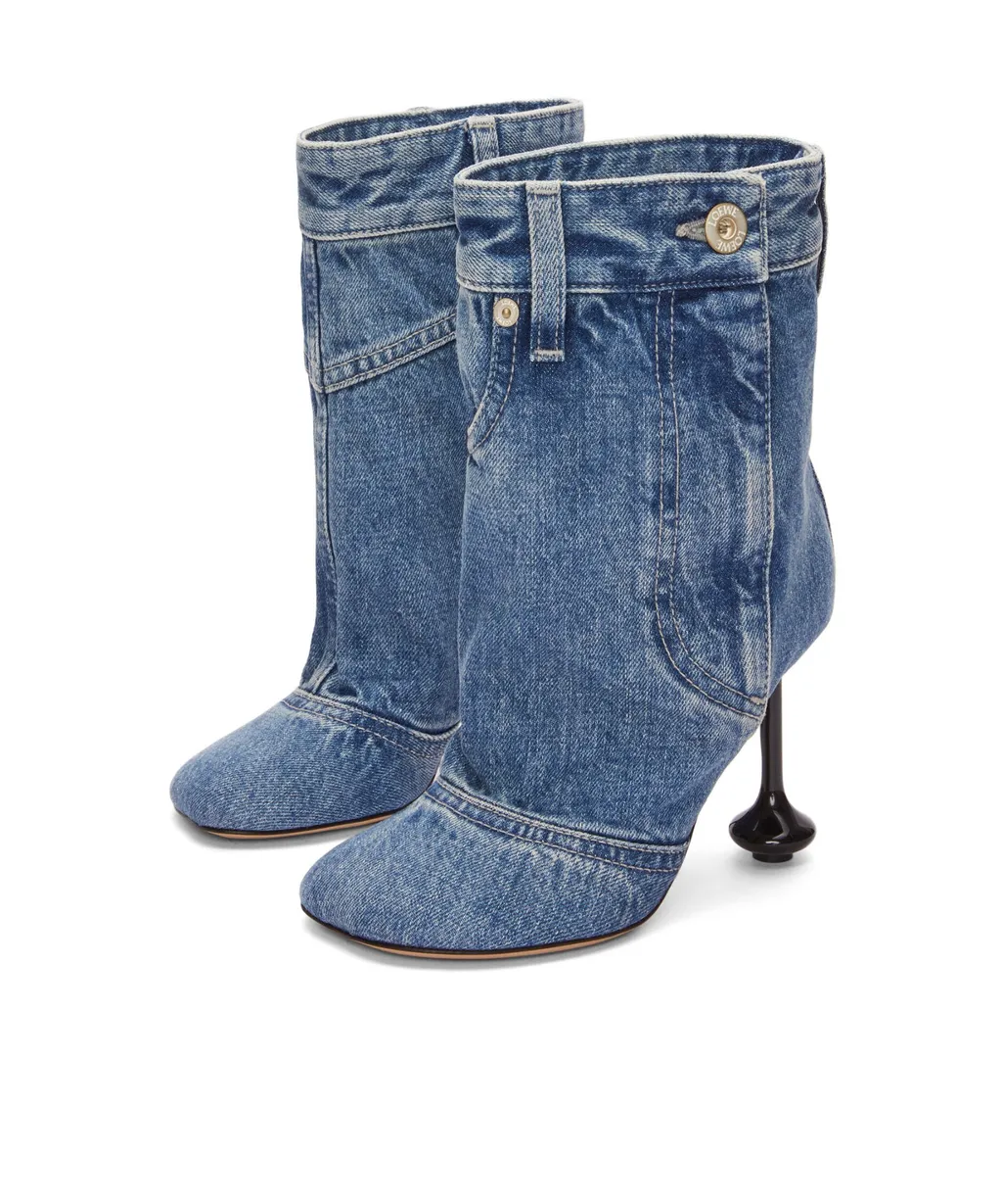 Loewe Toy Denim Ankle Boots
