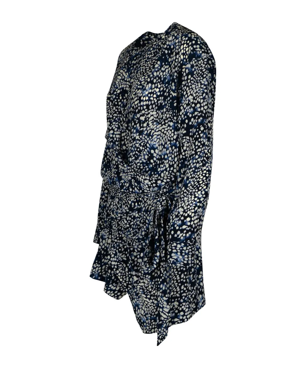 Isabel Marant Habla All-Over Patterned Wrap Dress