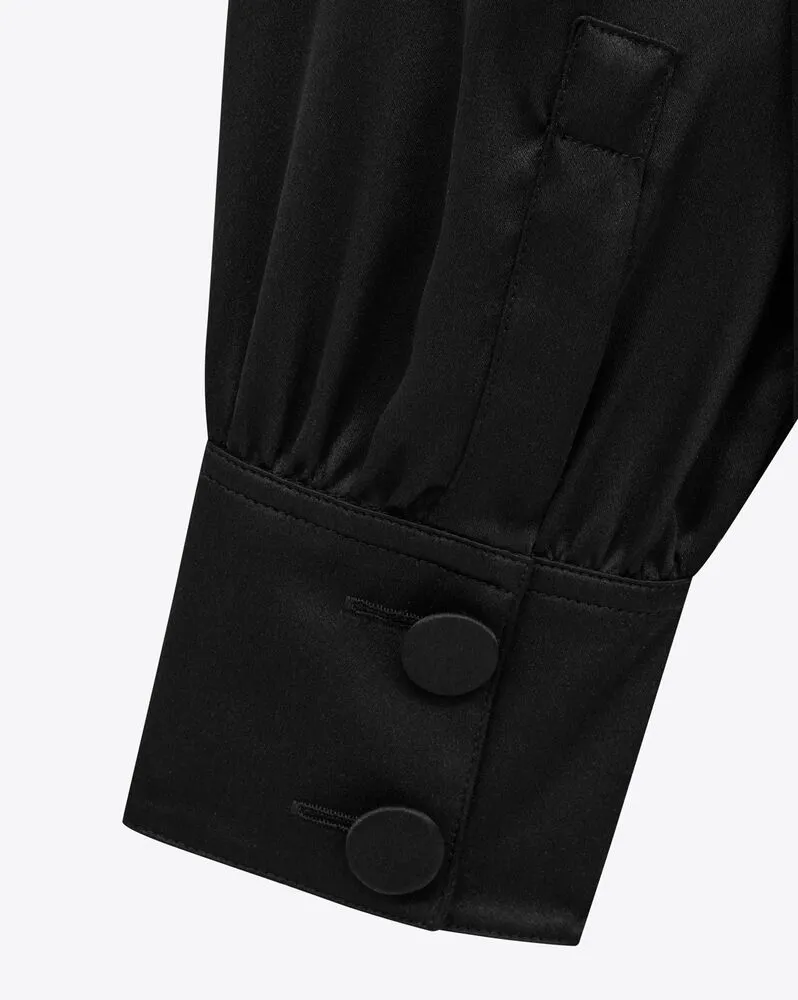 Saint Laurent Pajama Buttoned Long-Sleeved Shirt