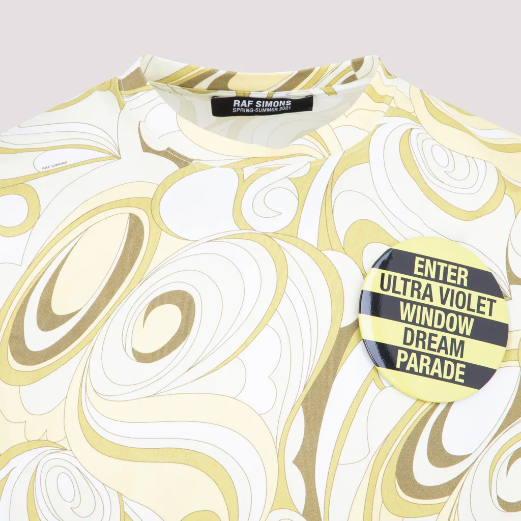 Raf Simons Abstract Patterned Short Sleeve Shirt