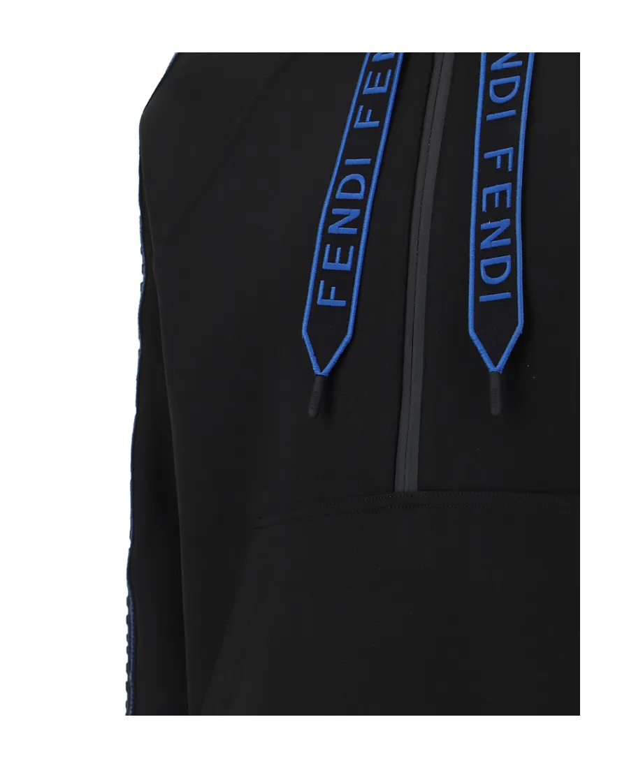 Logo-Tape Zip-Fastening Hoodie