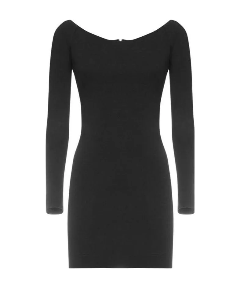 Off-The-Shoulder Long-Sleeve Dress