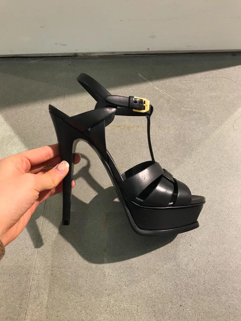 Saint Laurent Tribute Heeled Sandals