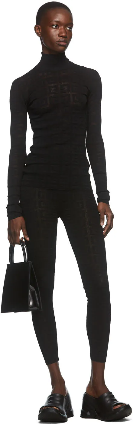 Legging Pants In 4G Jacquard