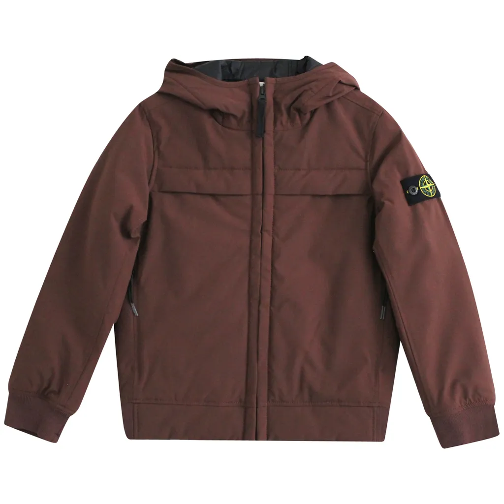 Logo Patch Zip-Up Hoodie