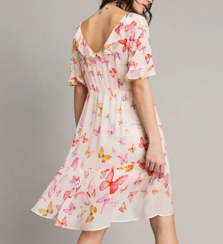 Butterfly Printed Dress