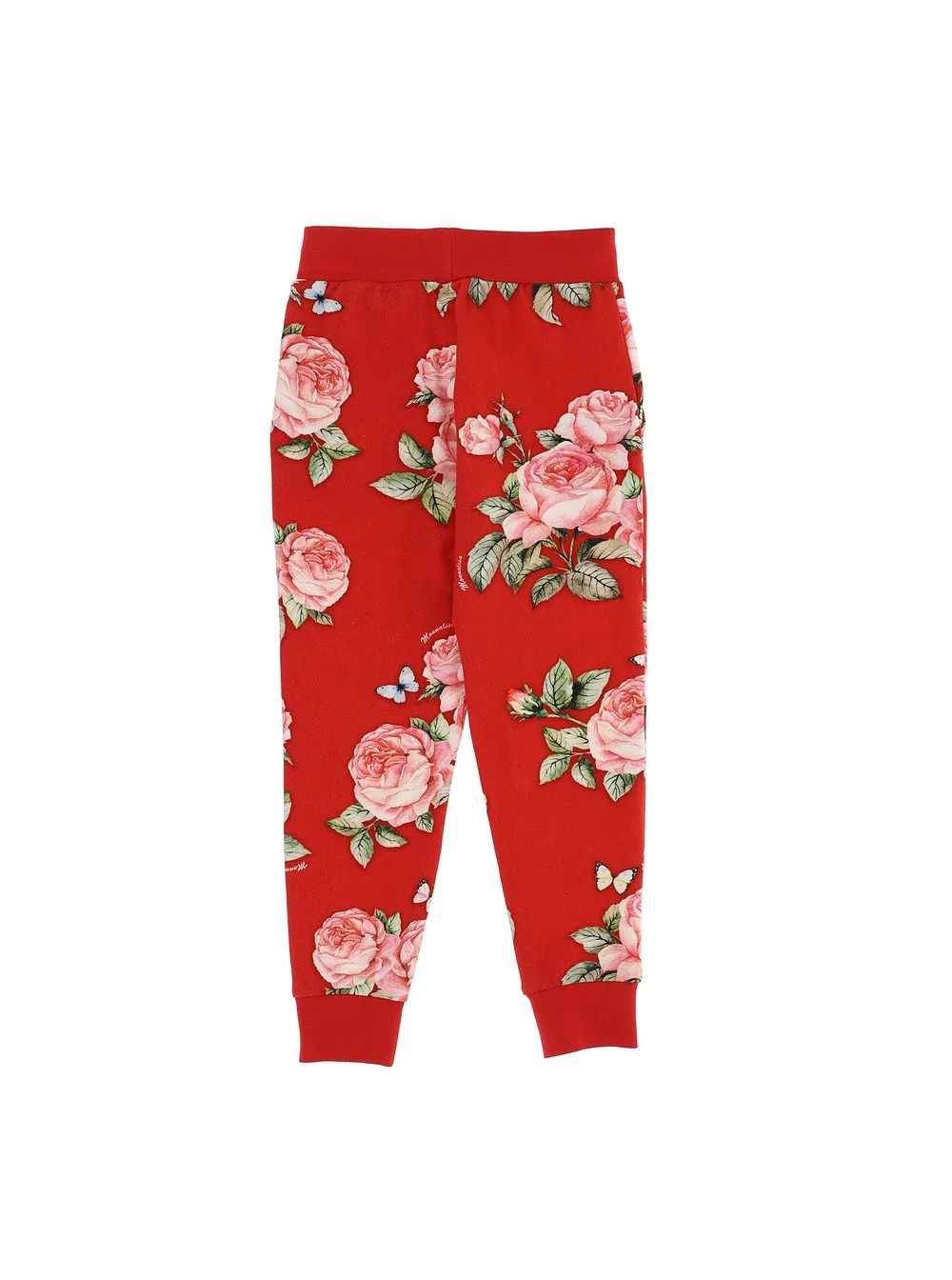 Rose Pattern Print Track Trousers