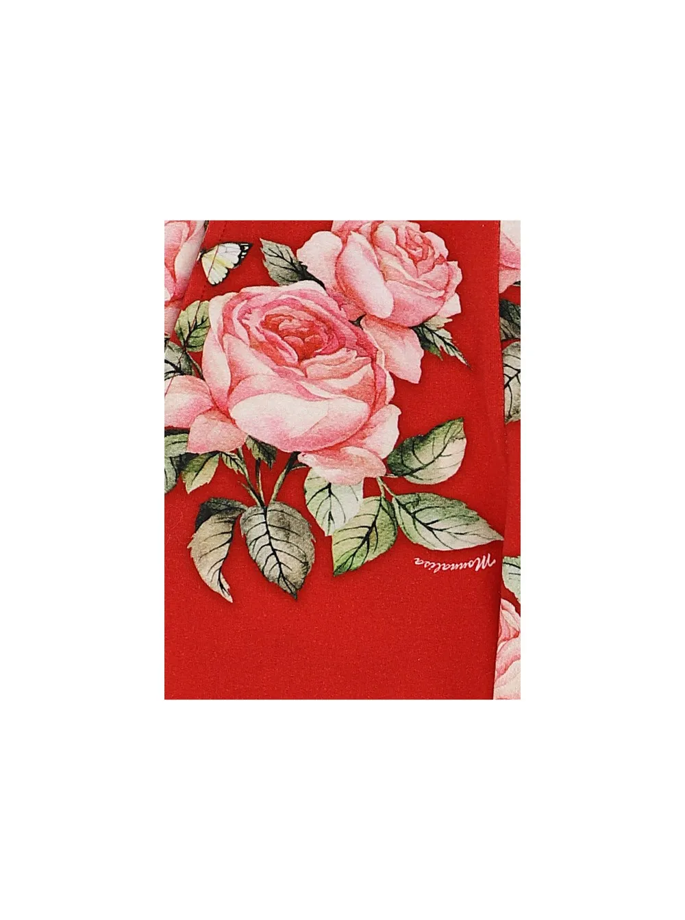 Rose Pattern Print Track Trousers
